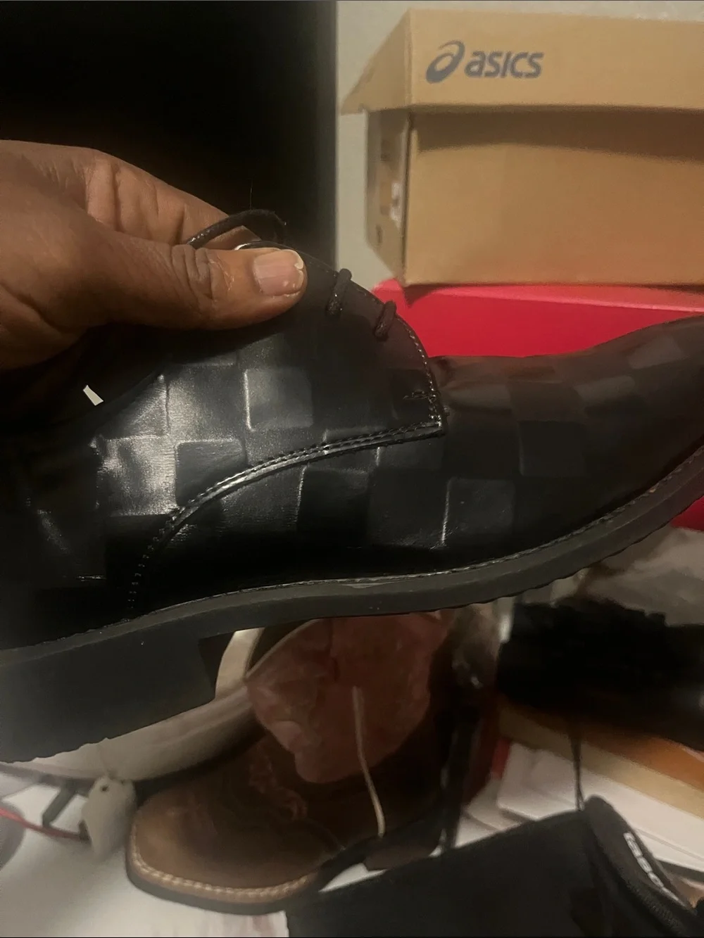YNS Generic Black Men's Oxford Dress Shoes
